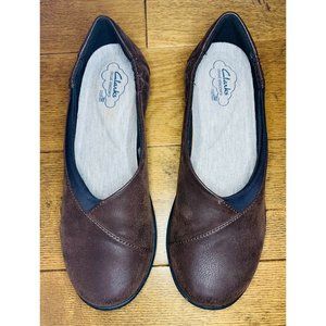 Clarks Women's Cloud Steppers Brown Flat Loafers -